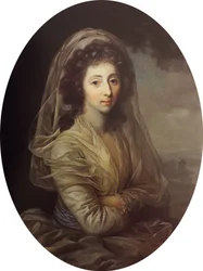 Porträt von Konstancja Rzewuska geb. Lubomirska